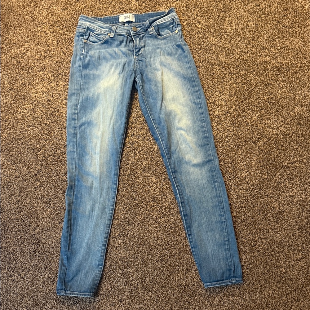 Paige Light Blue Skinny Jeans
